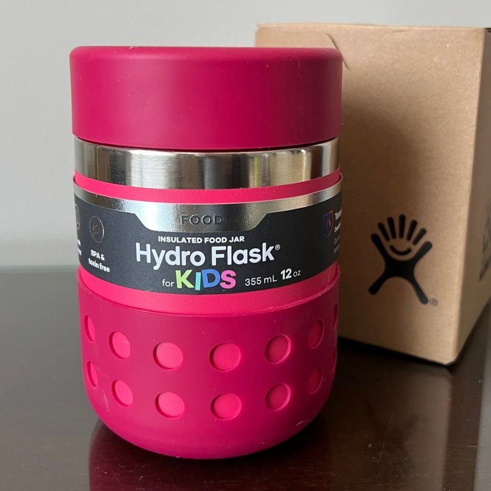 Hydro Flask 12 oz Kids Food Jar, Peony.